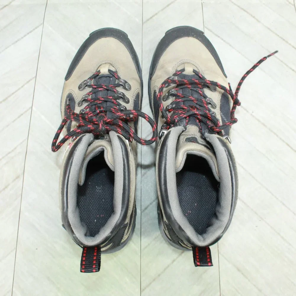 Wenger Tan Leather Lace Up Out Dry Hiking Boots Size 8 - Picture 7 of 9